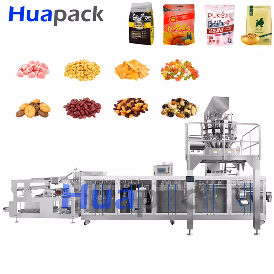 Macchina imballatrice per sacchetti con cerniera Doypack per frutta secca orizzontale